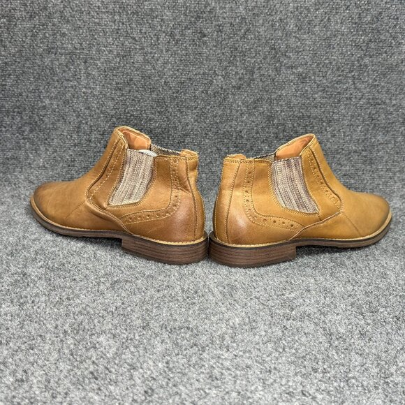 Steve Madden Pierson Boots Mens Size 10 Brown Leather Pull On Chelsea Ankle Boot - Picture 6 of 11